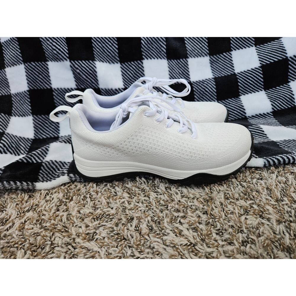 Harmony 783 Grounding Sneakers White Knit Earthing Shoes Women 7.5